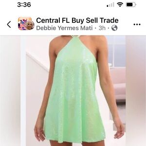 Sparkling Halter Neck Dress